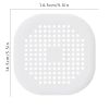 1pc Square Drain Hair Catcher; Hair Filter With Suction Cup; Sink Anti-Clog Filters; Tub Shower Floor Drain Plugs; Easy To Install; Suit For Bathroom;