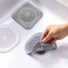 1pc Square Drain Hair Catcher; Hair Filter With Suction Cup; Sink Anti-Clog Filters; Tub Shower Floor Drain Plugs; Easy To Install; Suit For Bathroom;